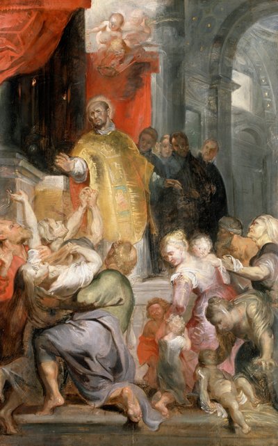 De Wonderen van Sint Ignatius van Loyola door Peter Paul Rubens